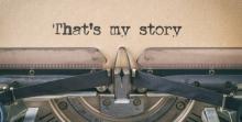 Typewriter typed That's my story